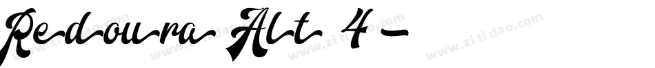 Redoura Alt 4字体转换